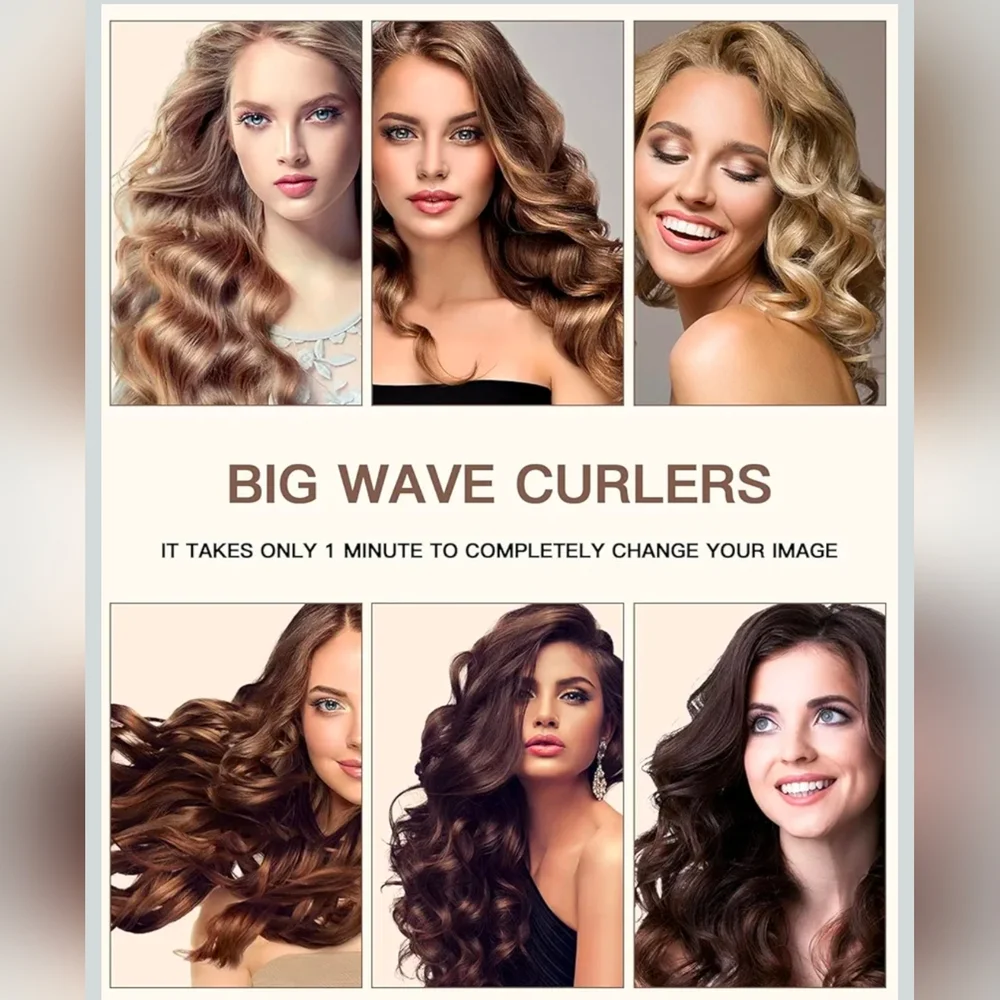 Gold and White Triple Barrel Hair Waver - Picture 8 of 8